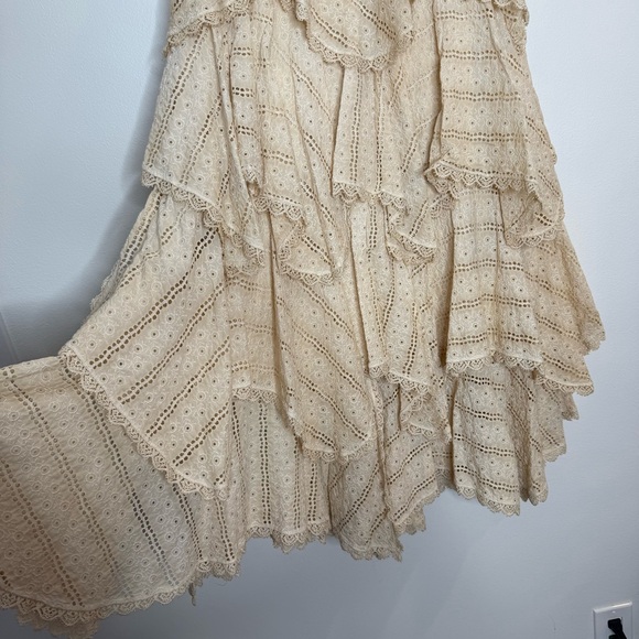 Vintage Lafayette148 Tier Layered Boho Victorian Prairie Cottagecore Maxi skirt - Picture 4 of 10